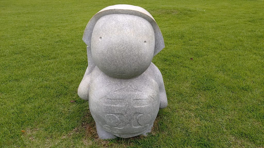 園内にある金太郎の石像