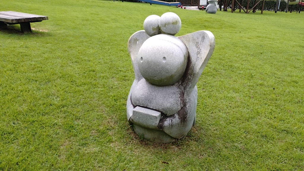 園内にある乙姫の石像
